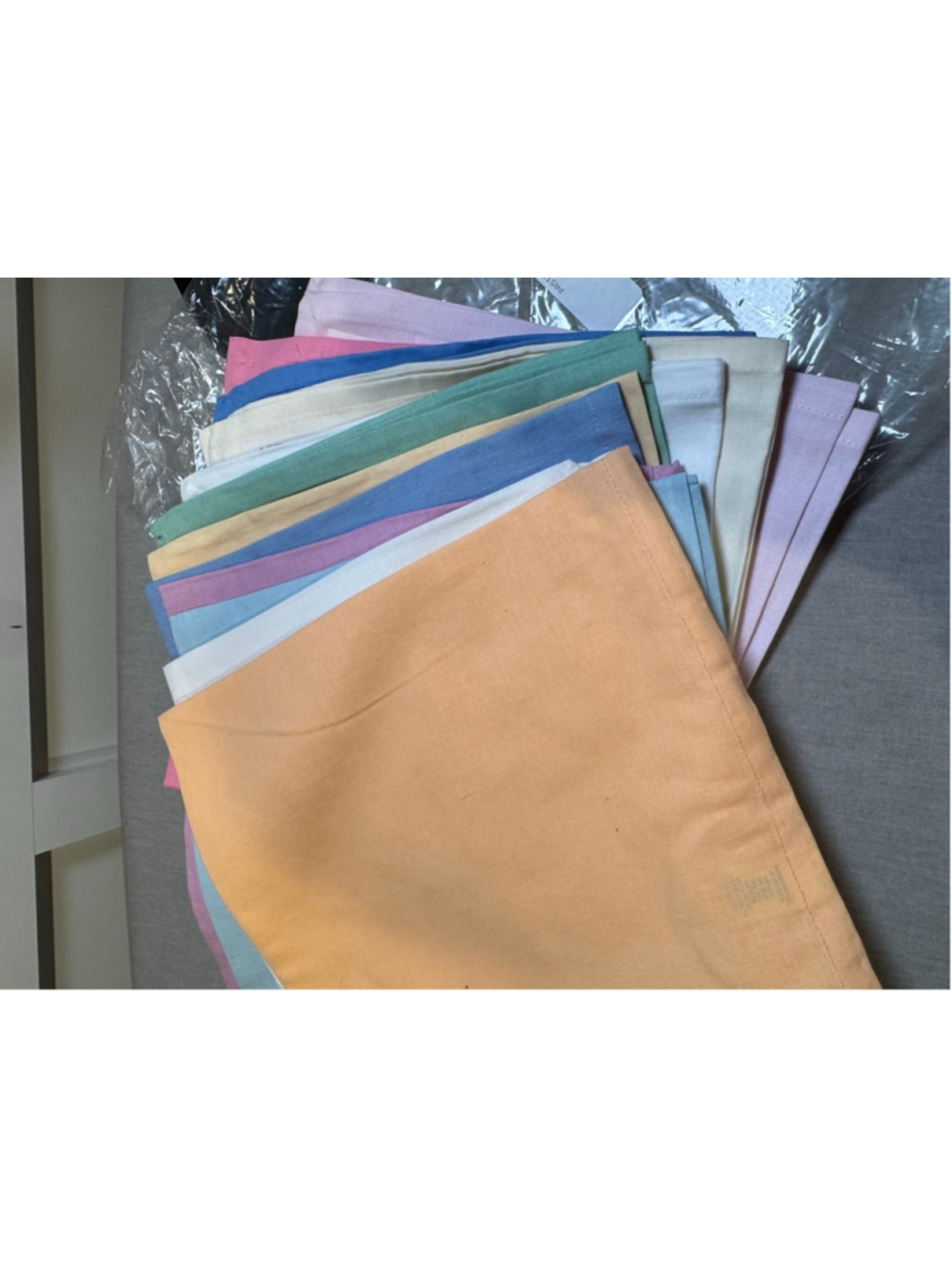 Impressions Pastel Assorted Napkins Set of 12 Multicolor 10x10”